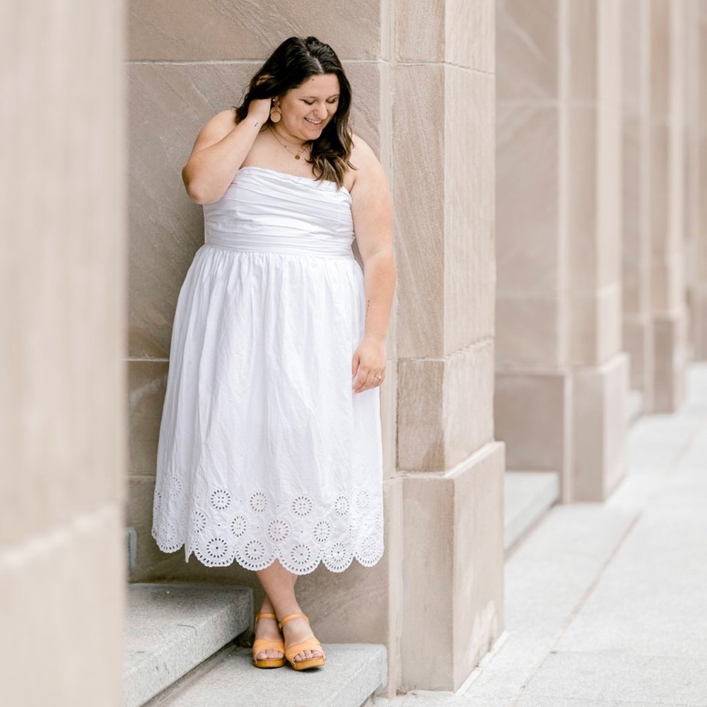 Poplin Midi Dress